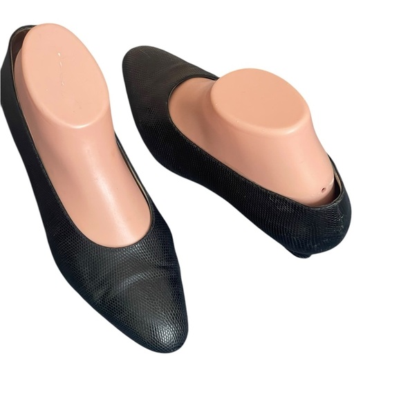 1980s Vintage Gucci Lizard - Leather Heels - Women's 37.5B - Picture 1 of 13